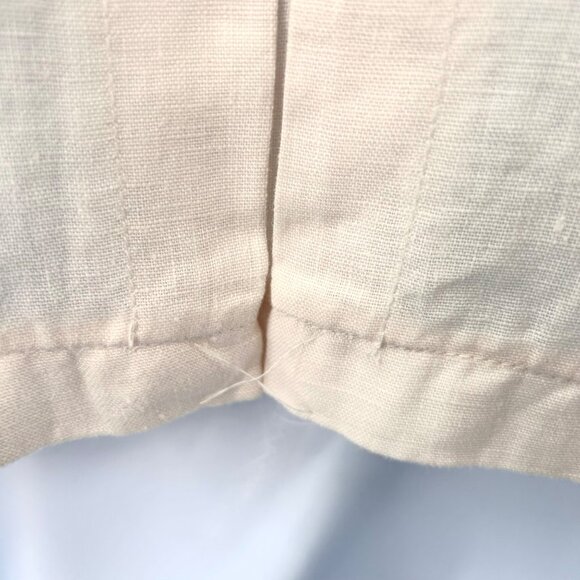 NWT INC INTERNATIONAL CONCEPTS MILITARY STYLE IVORY LINEN BLAZER JACKET - XL - Picture 7 of 9